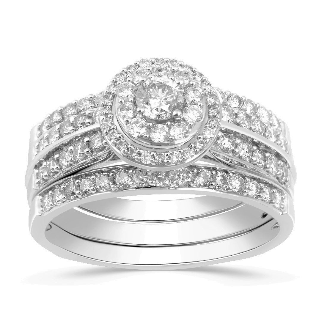 9ct White Gold 1.50ct Diamond Perfect Harmony Ring
