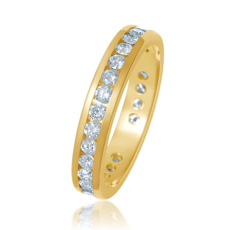 18ct Yellow Gold 1.00ct Diamond Circle of Love Ring