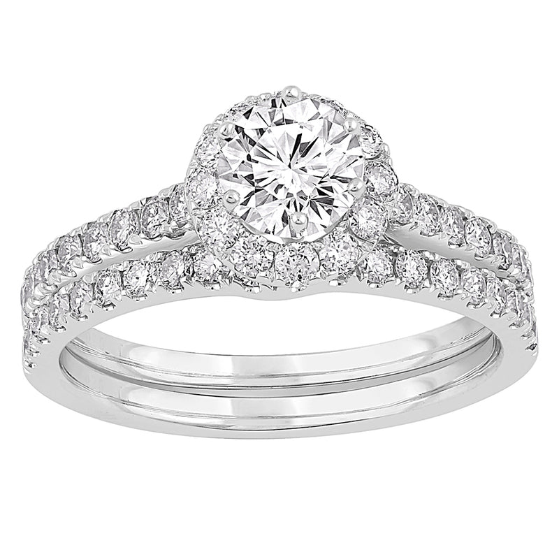 Love by Michelle Beville Signature Collection 18ct White Gold 90pts of Diamond Solitaire Ring