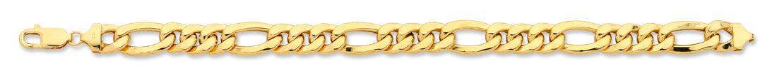 9ct Yellow Gold Silver Infused Bracelet