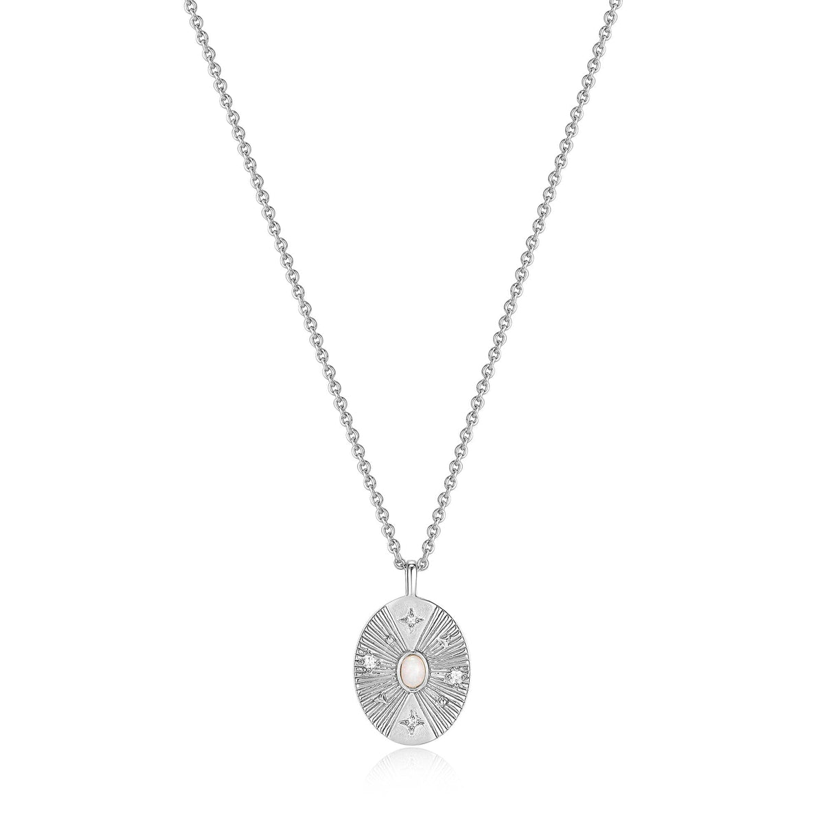 Ania Haie Silver Scattered Stars Kyoto Opal Disc Necklace Necklaces Ania Haie 