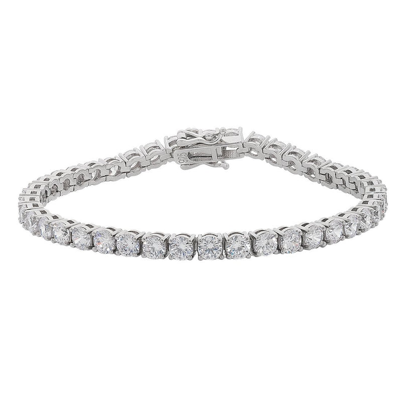 Cubic Zirconia Tennis Bracelet in Sterling Silver Bracelets Bevilles 
