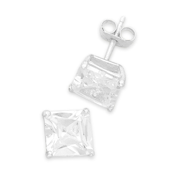 Sterling Silver Square Earrings