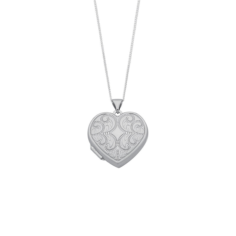 Sterling Silver Heart Locket Necklace